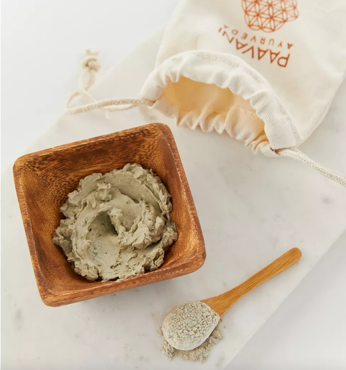 Wooden Facial Bowl + Spoon