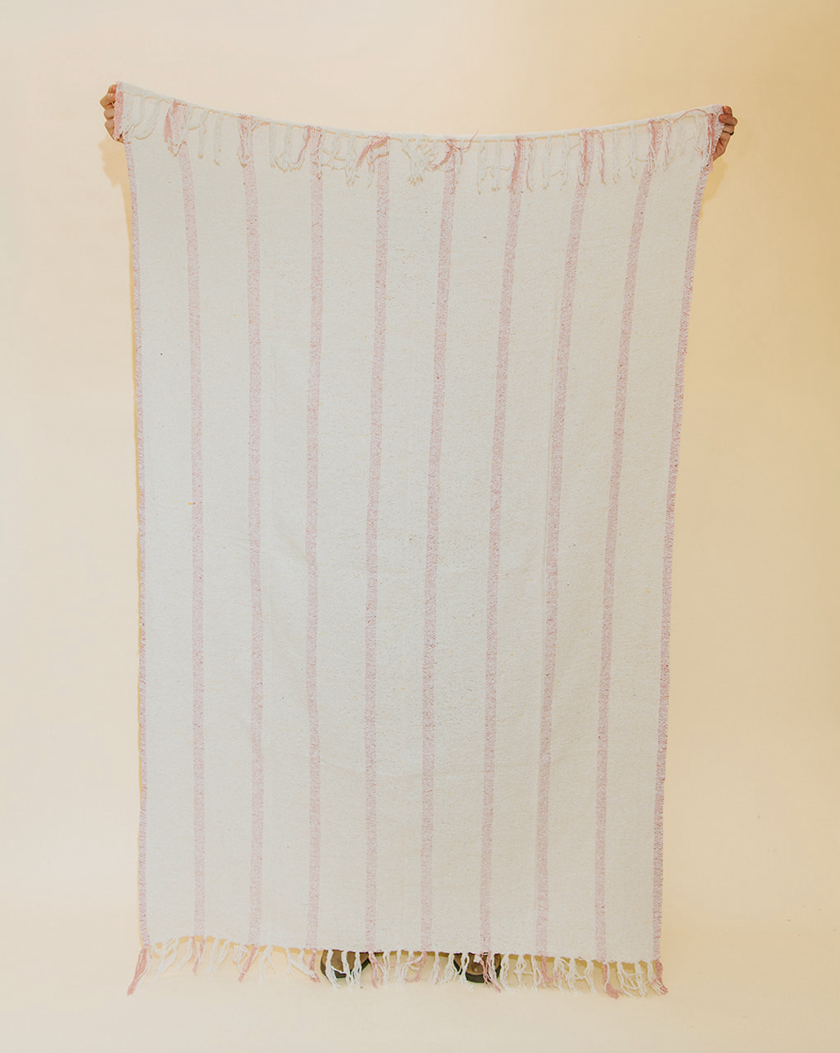 Riviera Stripe Throw - Pink