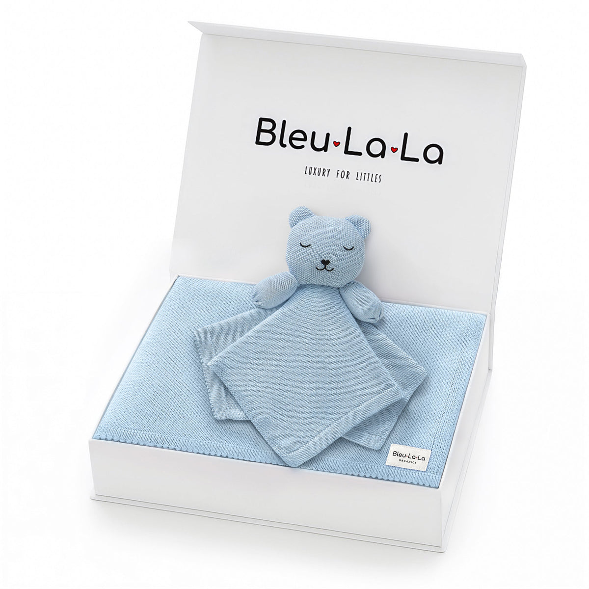 Organic Cotton Baby Blanket & Lovey Gift Set