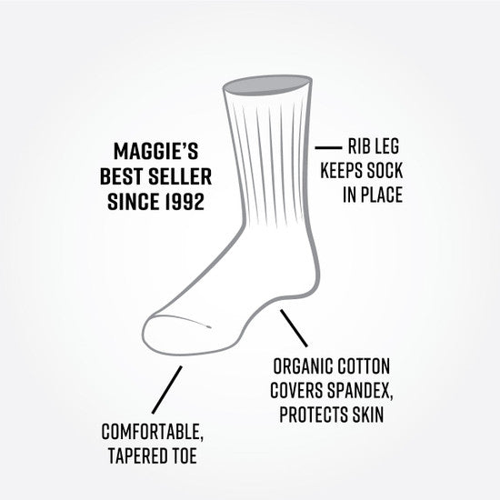 Organic Cotton Socks - Classic Crew