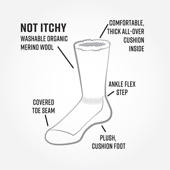 Organic Wool Socks - Mountain Hiker