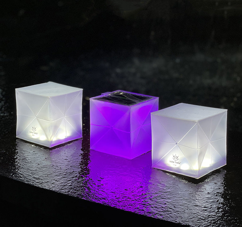 Helix Hybrid Collapsible Solar-Powered Origami Lantern