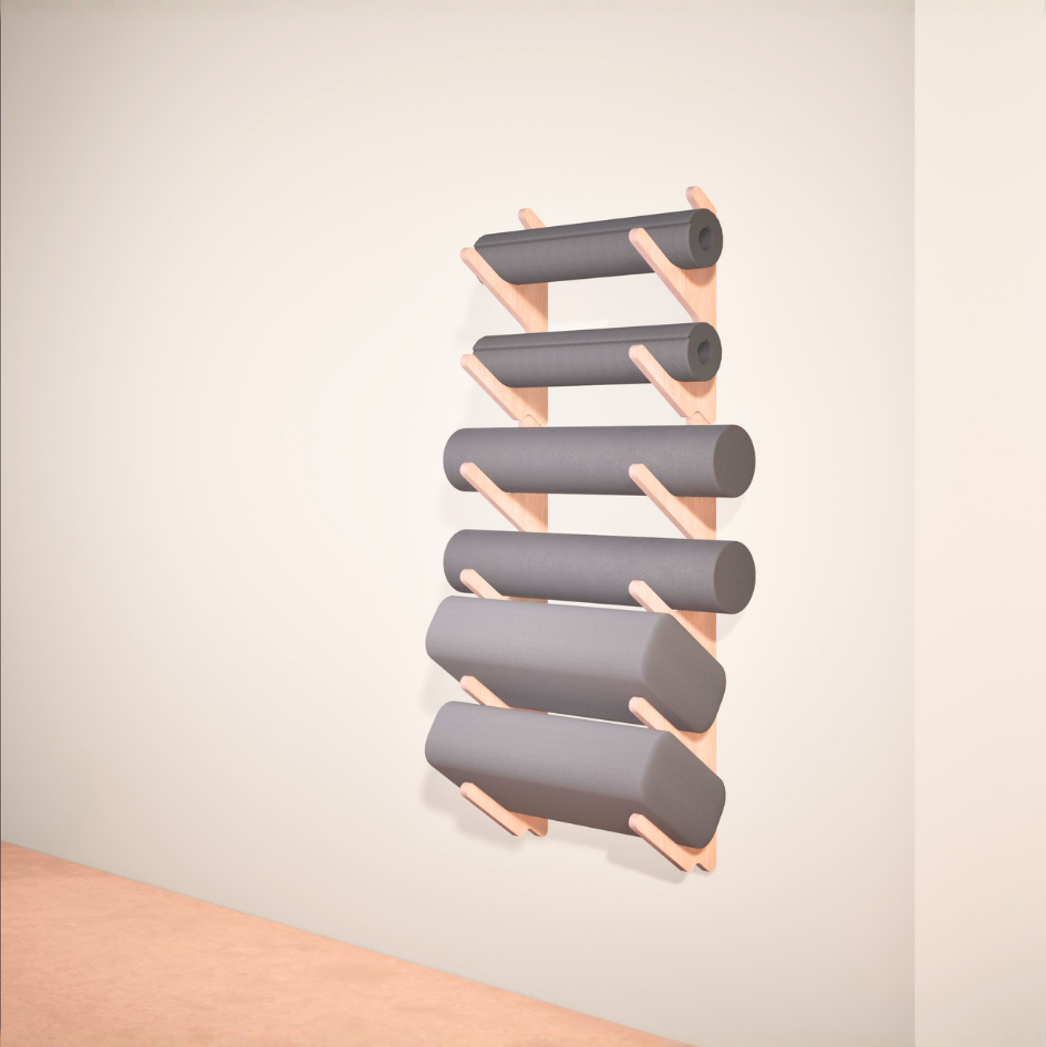 Yoga Prop Wall Organizer | Stack Rack