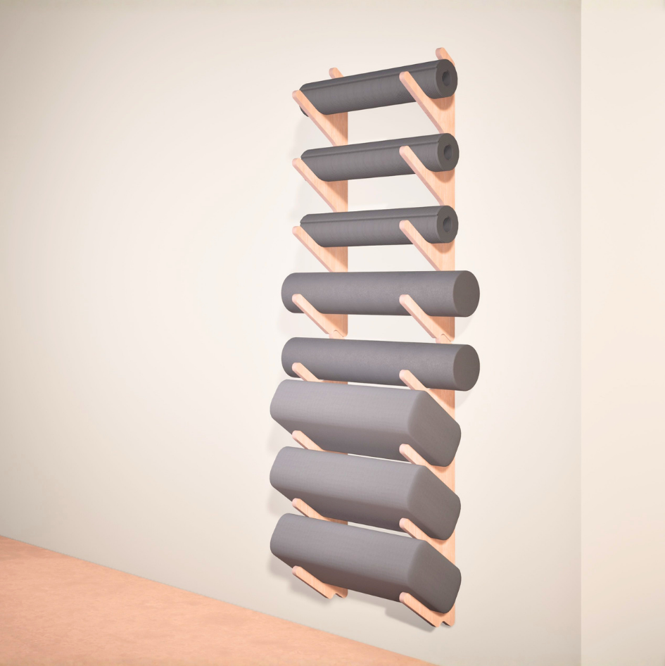 Yoga Prop Wall Organizer | Stack Rack