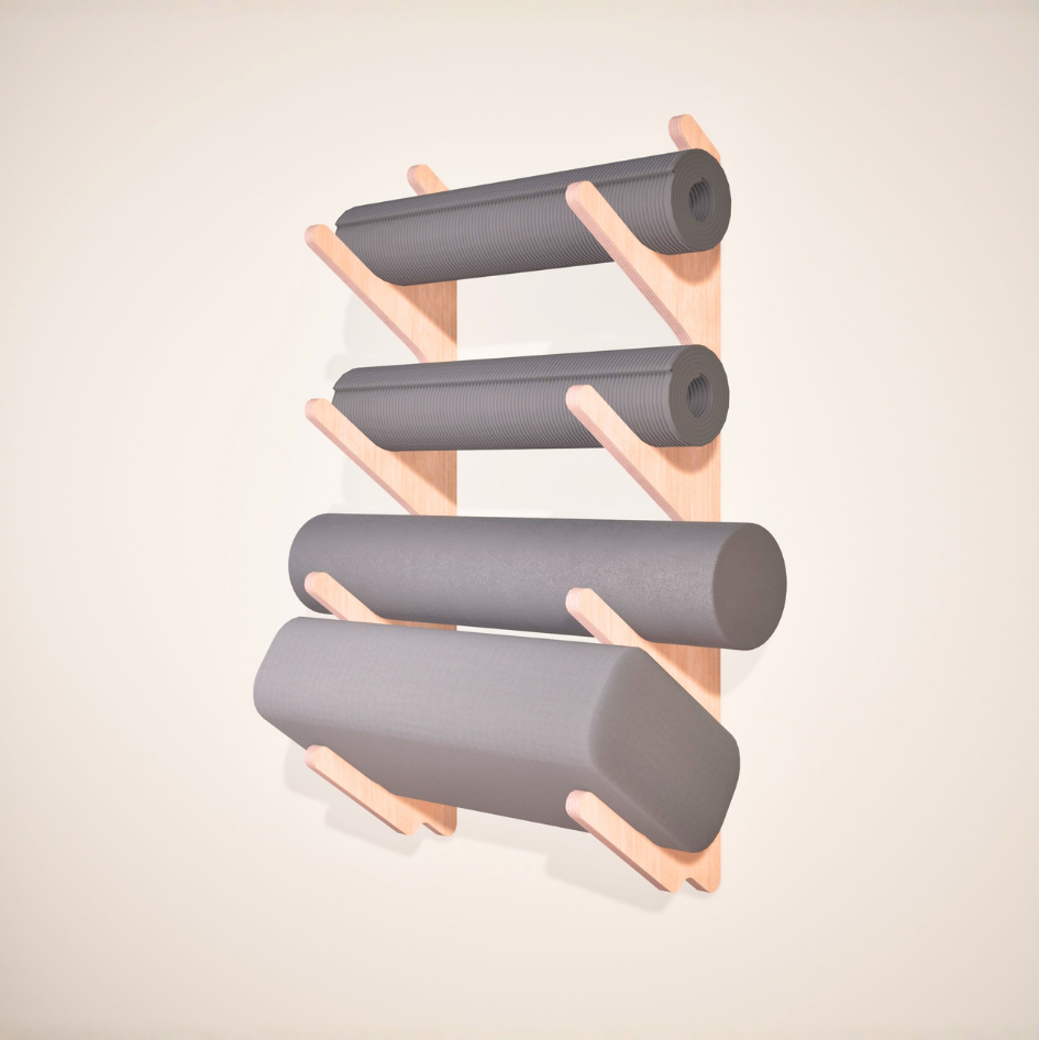 Yoga Prop Wall Organizer | Stack Rack