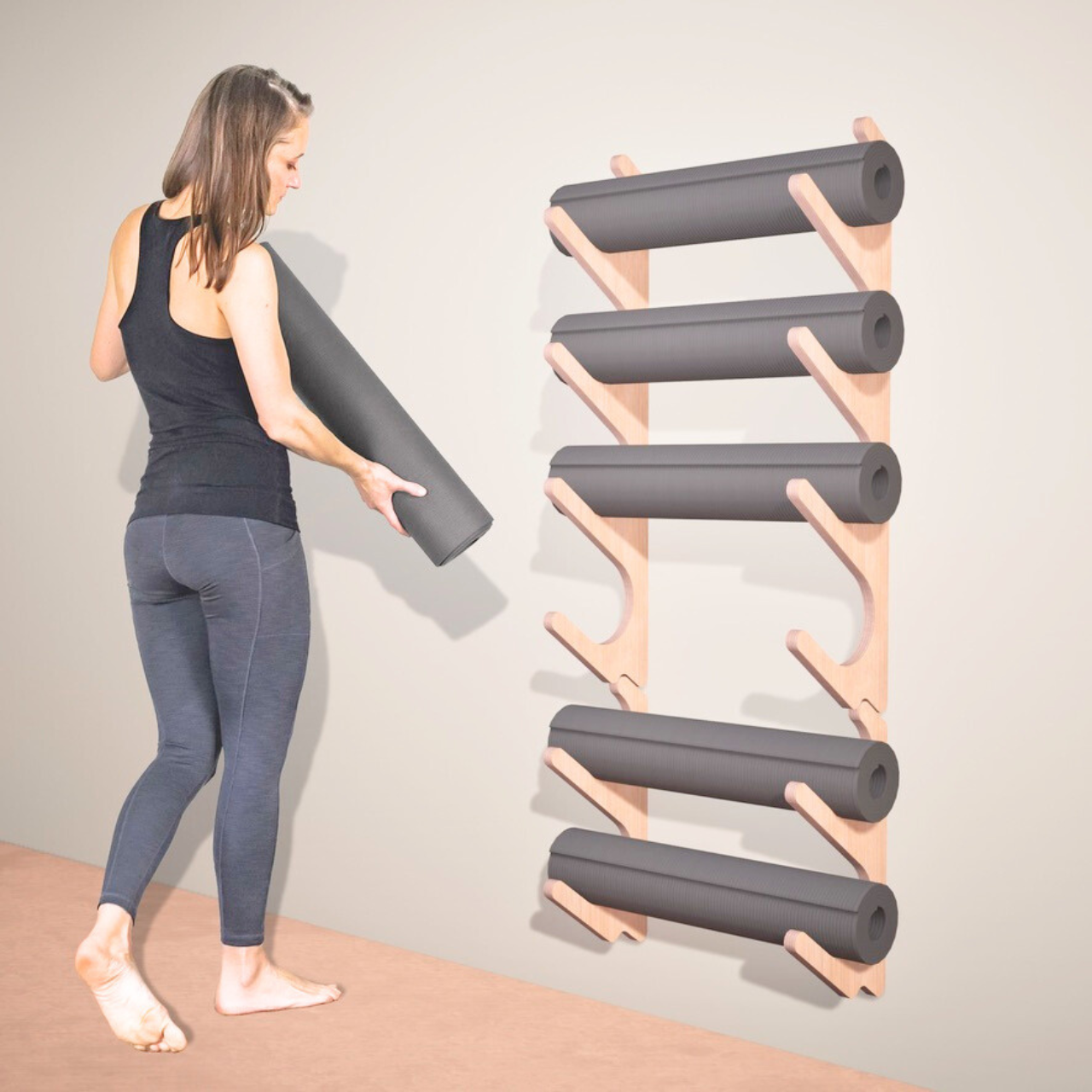 Yoga Prop Wall Organizer | Stack Rack