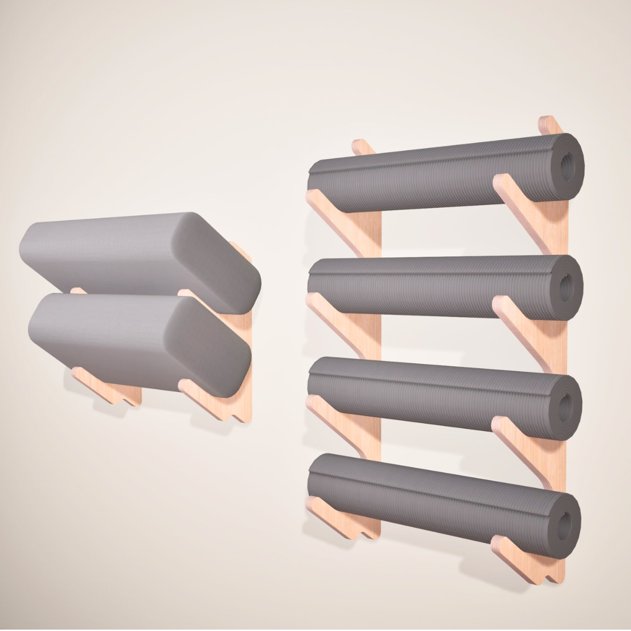 Yoga Prop Wall Organizer | Stack Rack