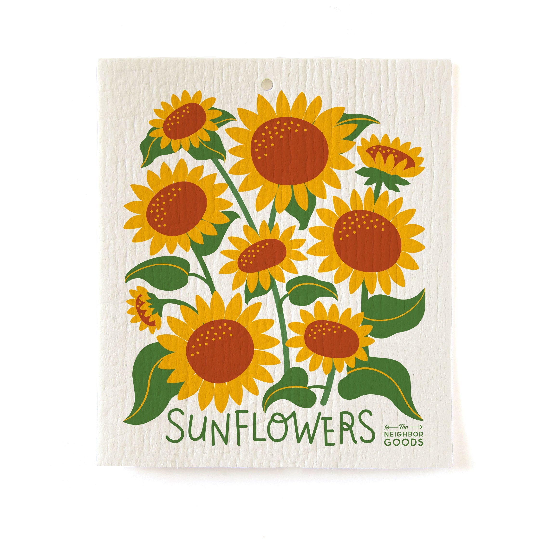 The Neighborgoods  Pollinator Garden - Sponge Cloth Set Of 3
