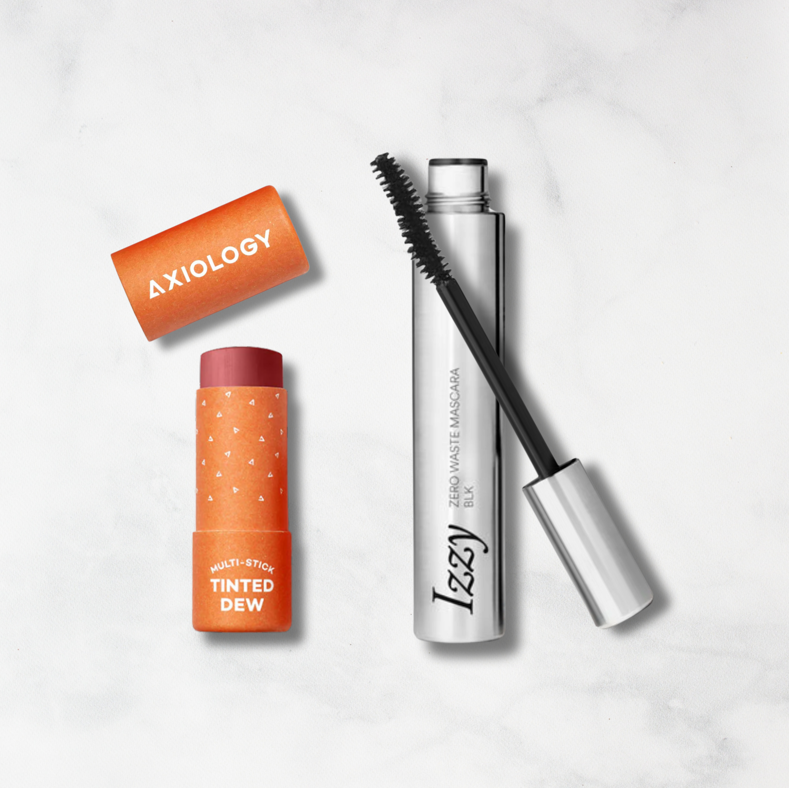 The Ultimate Zero-Waste Duo: Axiology Tinted Dew Stick & Izzy Mascara Bundle