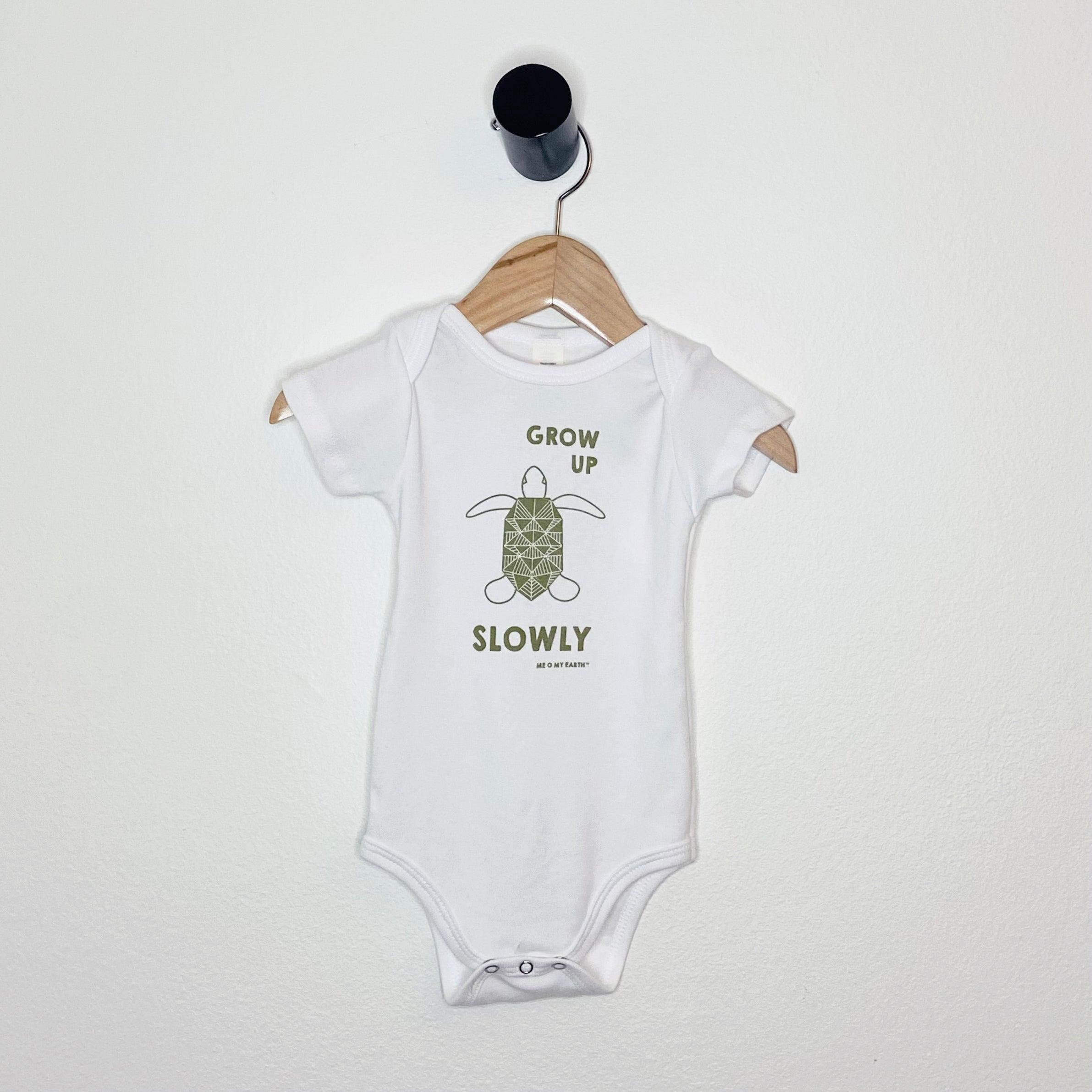 Grow Up Slowly Turtle Bodysuit