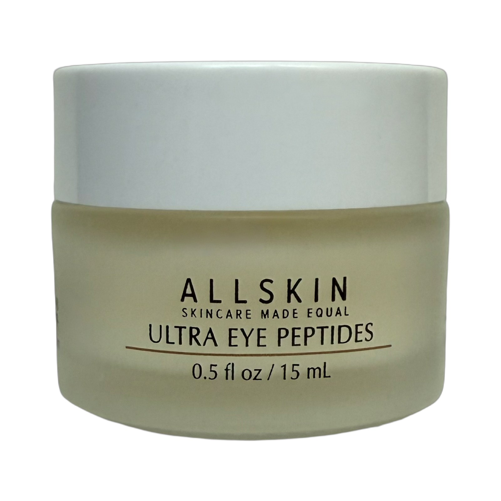 Allskin Ultra Eye Peptides jar on a white background