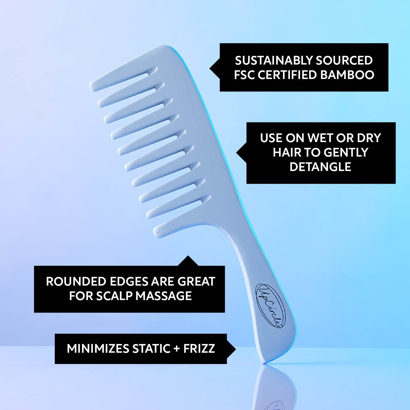 The Haircare Duo + Bamboo Wide Tooth Comb