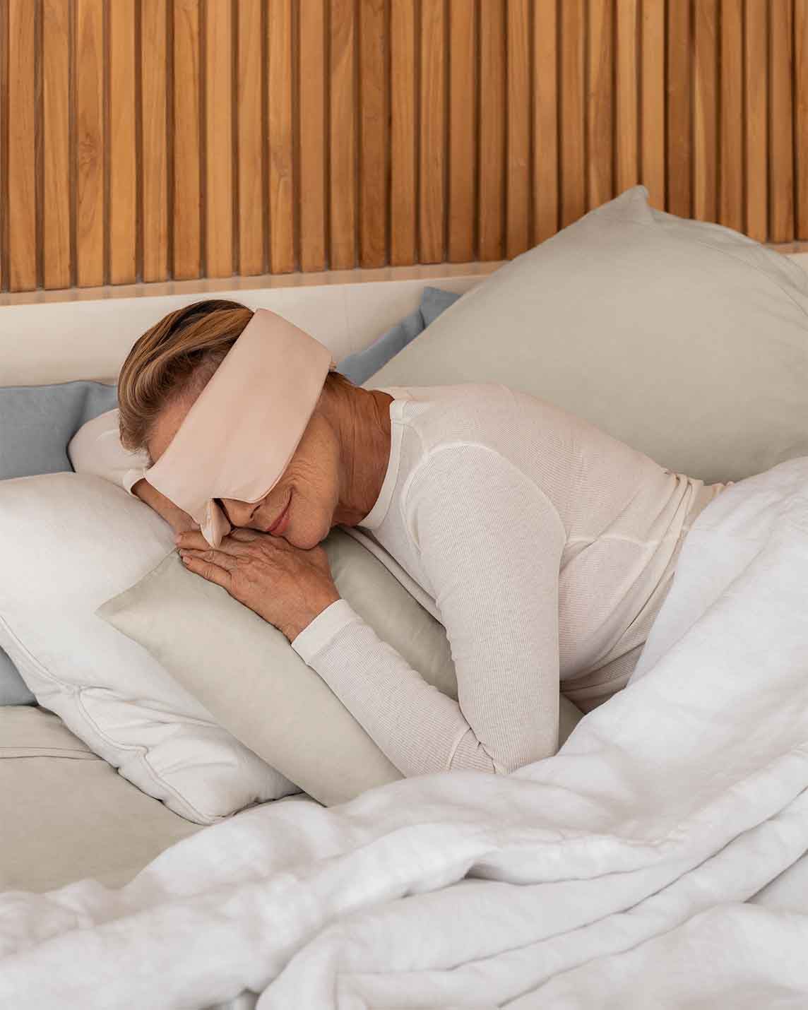 Weighted Silk Sleep Stone Mask with Crystal