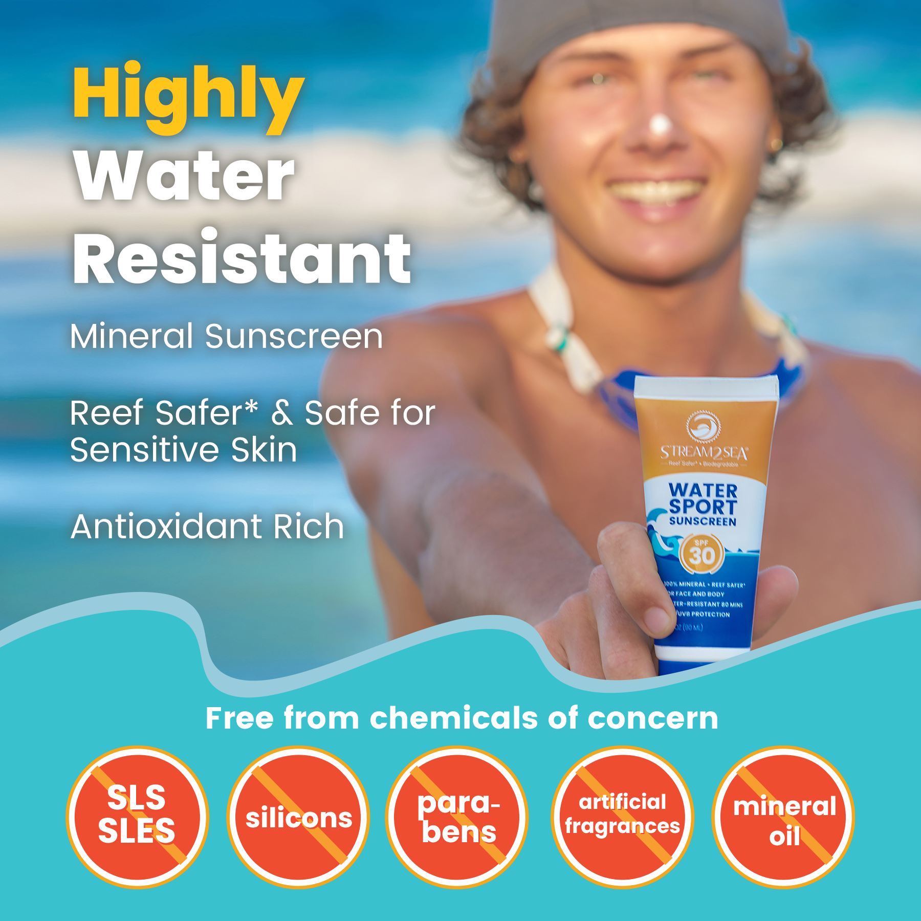 Tinted Sunscreen for Face and Body Sport - SPF 20