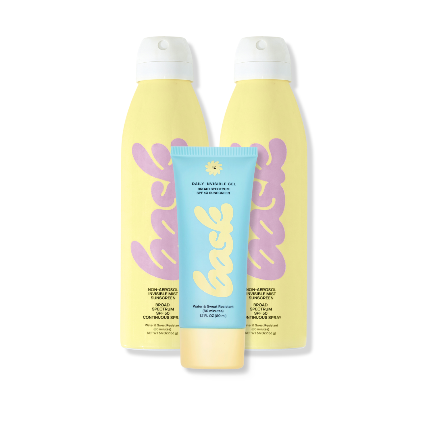 Bask Suncare The Transparent Trio - Head to Toe Protection