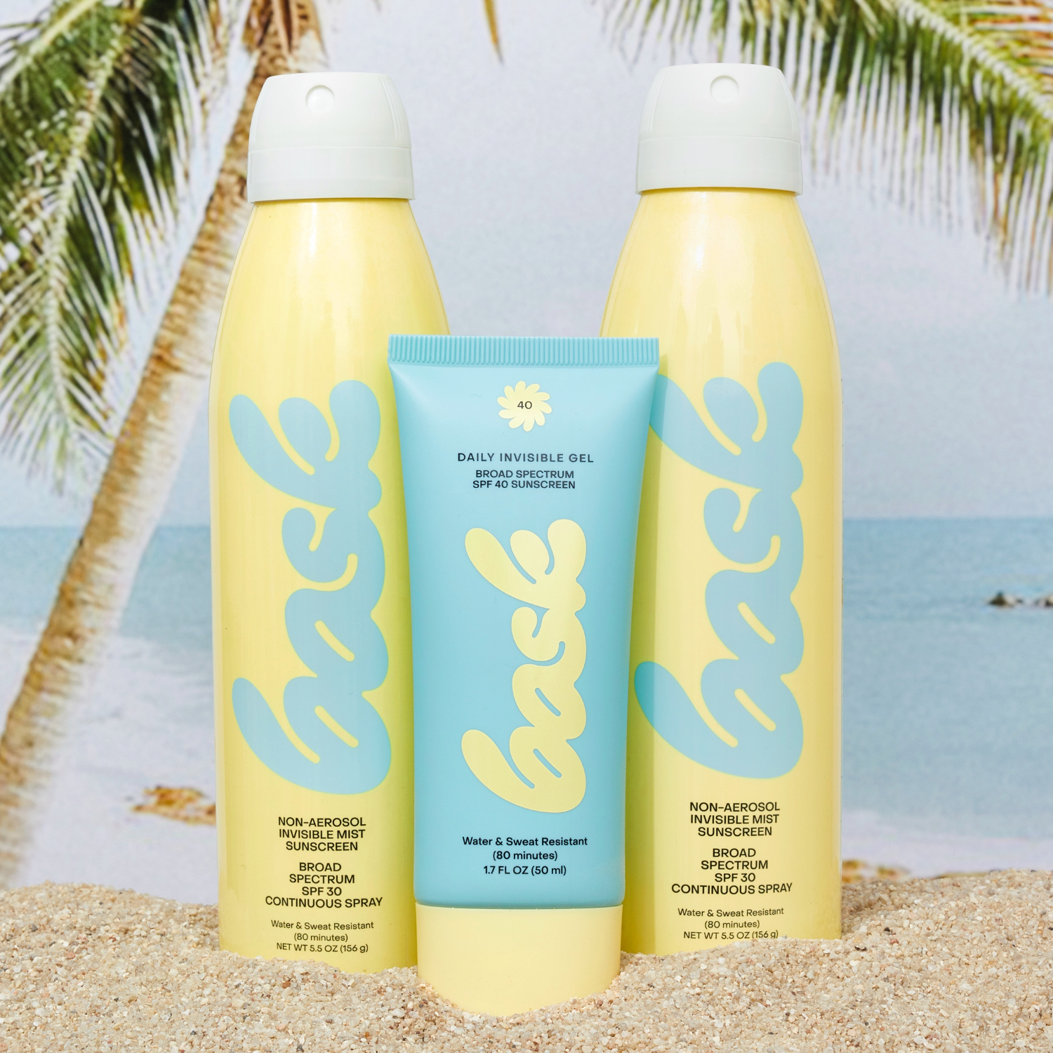 Bask Suncare The Transparent Trio - Head to Toe Protection