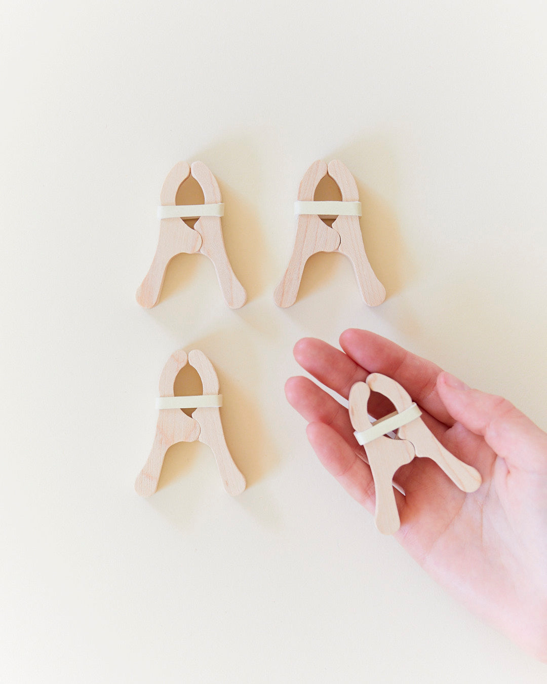 Mini Wooden Playclips
