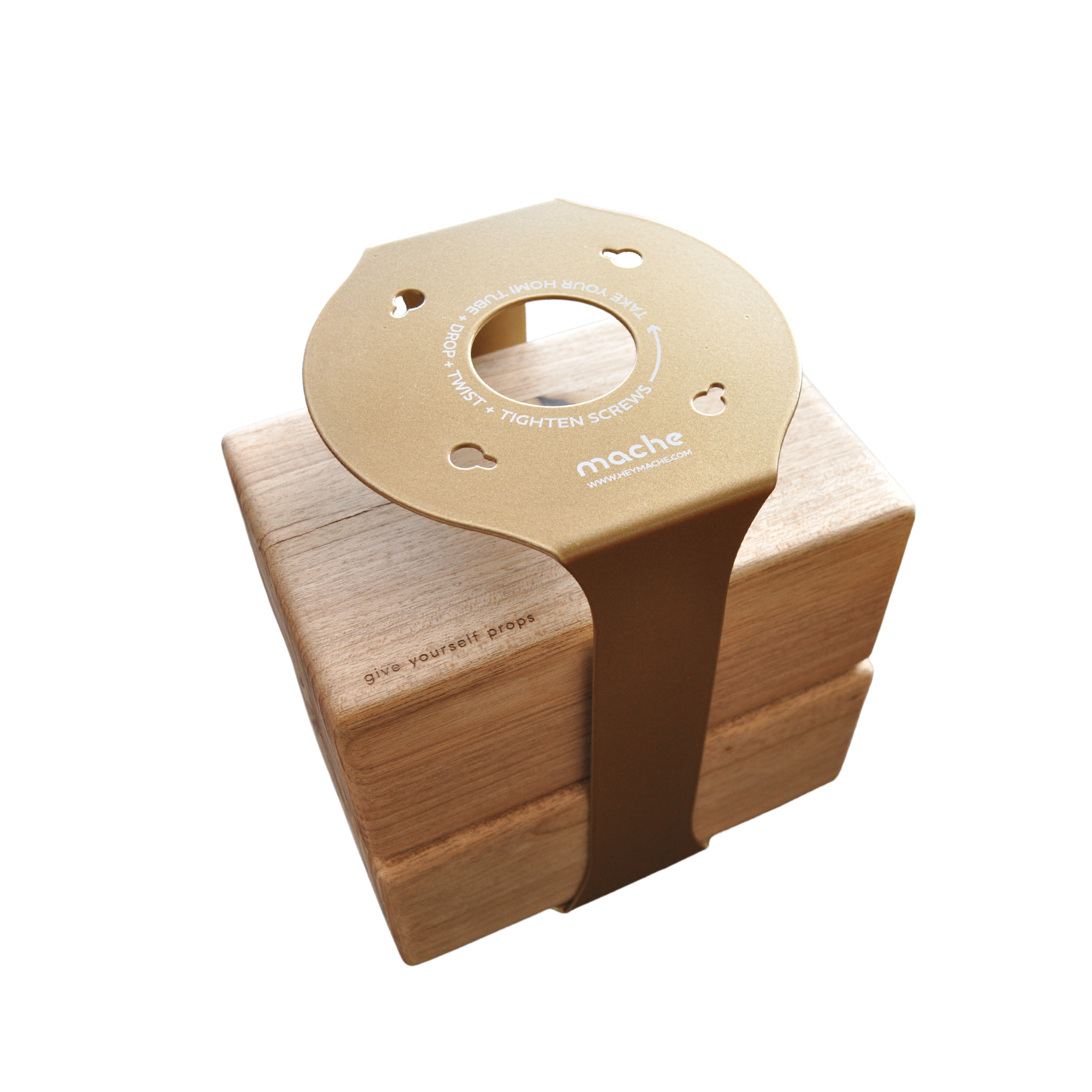 Yoga Mat Tube Floor Stand | Gold