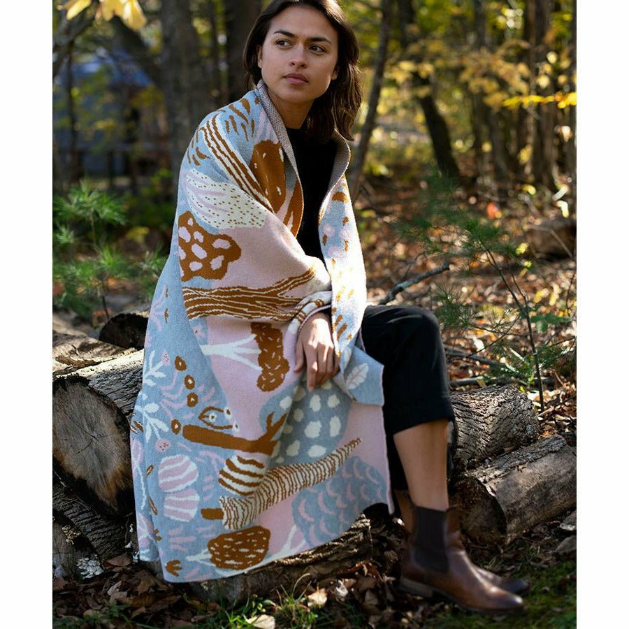 Biquette Garden Knit Blanket - Artist Collection