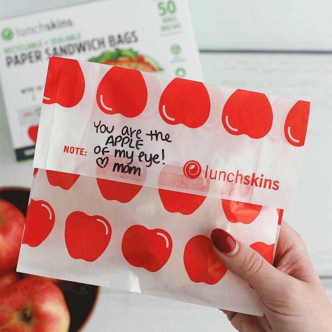 Recyclable Sandwich Bags Apple