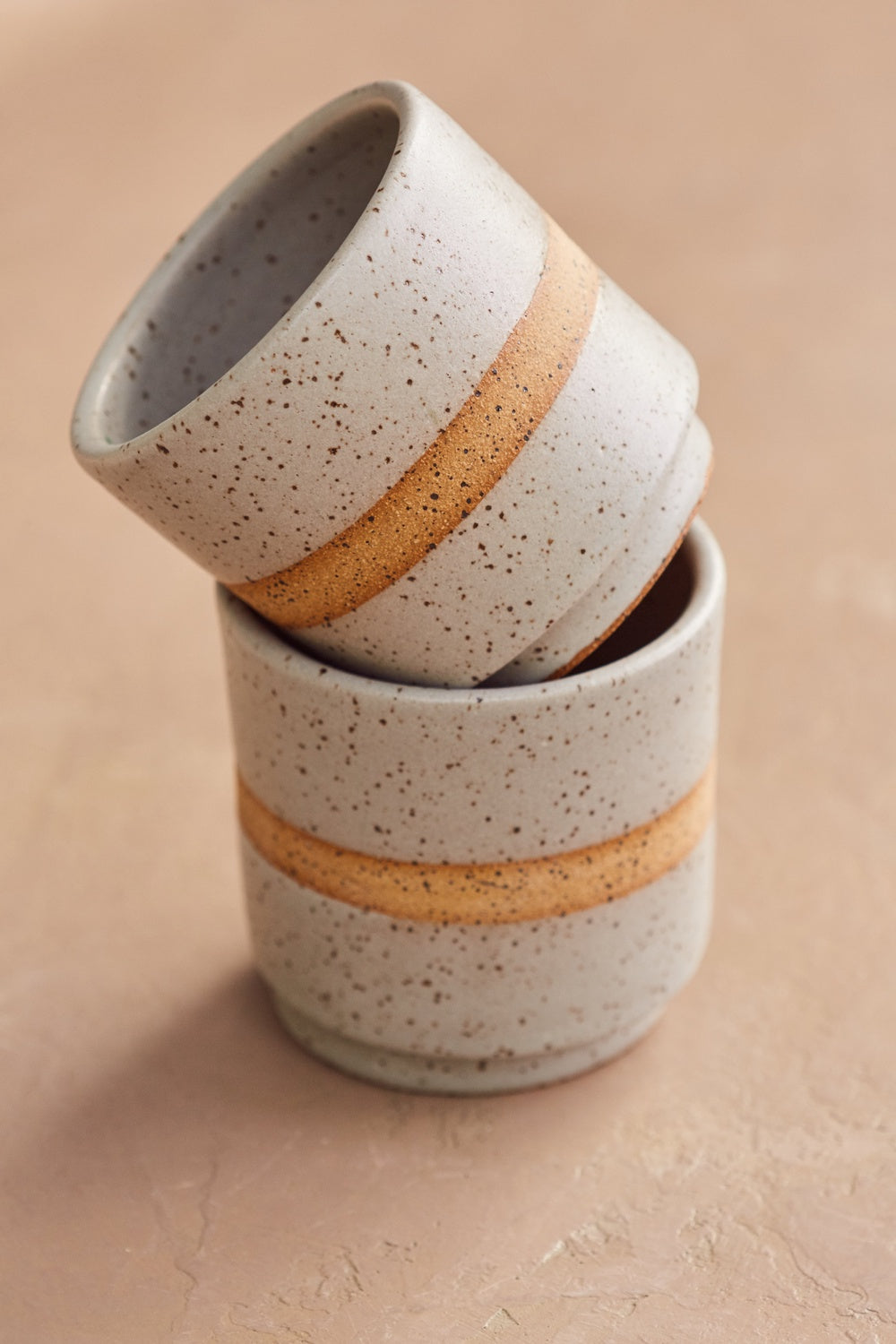 Earth + Element Tiny Cups – Stackable Stoneware Cups (Multi-Color)