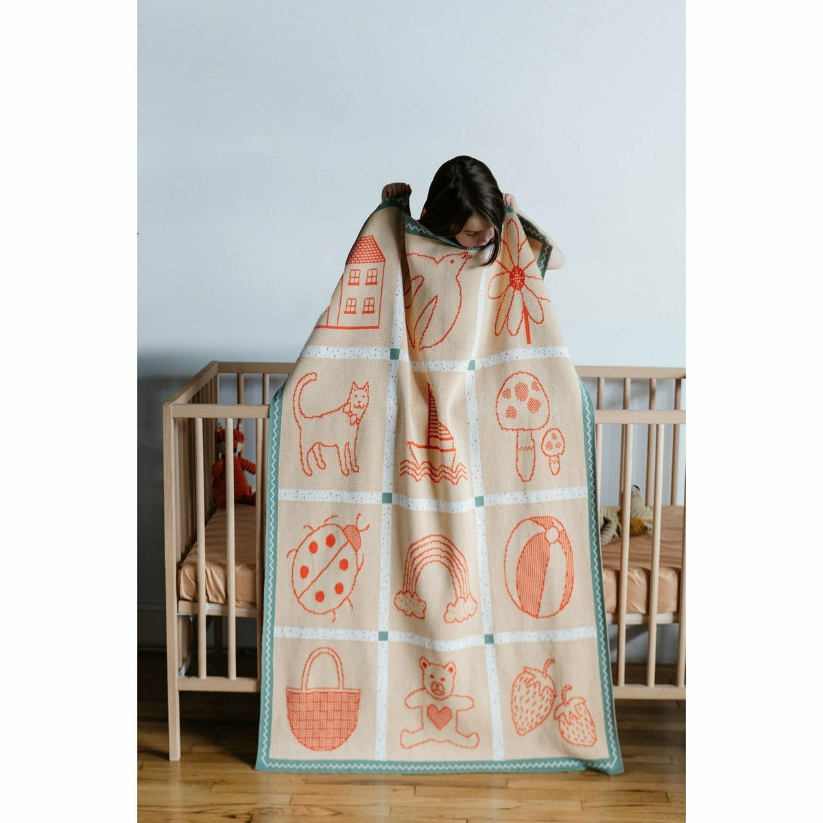 Biquette Baby's Things Knit Midi Blanket - Artist Collection