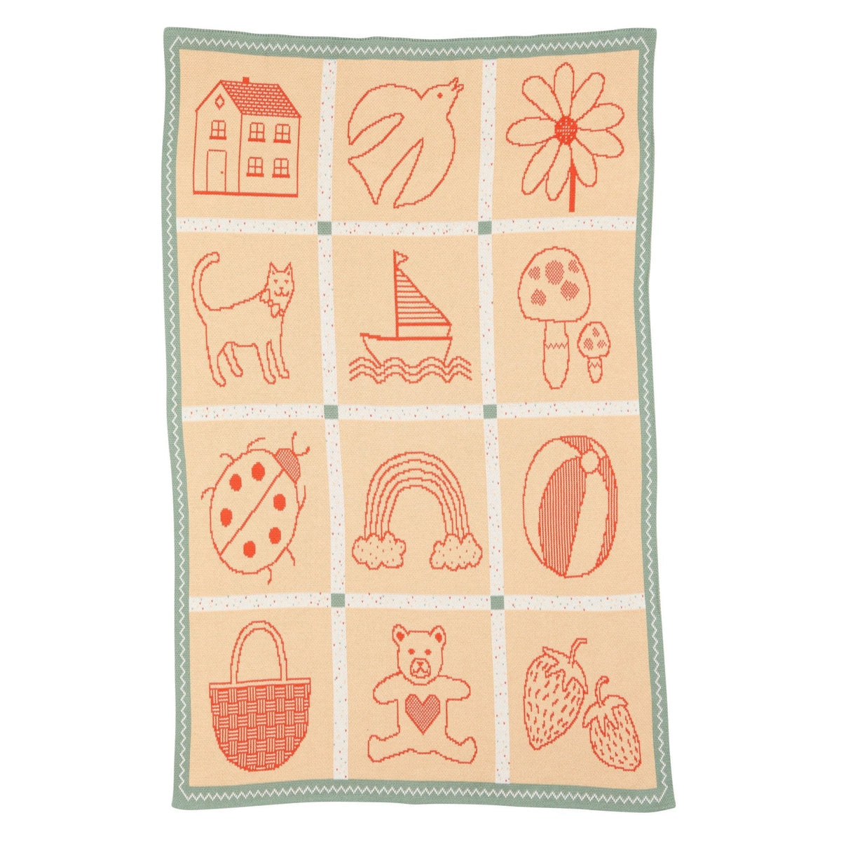 Biquette Baby's Things Knit Midi Blanket - Artist Collection