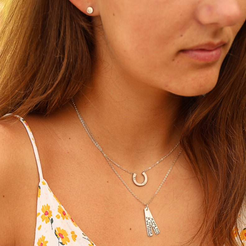 Be Fearless in the Pursuit of What Sets Your Soul on Fire - Inspirational Quote Necklace