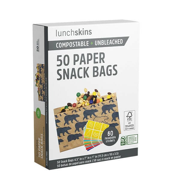 Compostable Paper Snack Bags