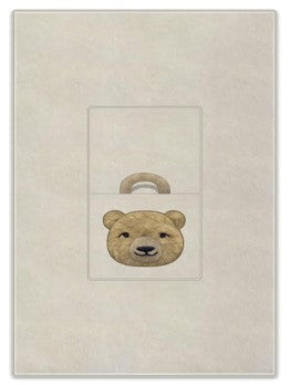 Plush Bear case with attached blanket inside