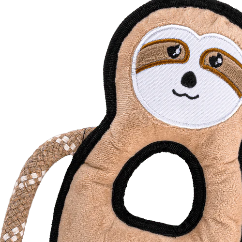 Beco Pets Sloth Rough and Tough Recycled Dog Toy