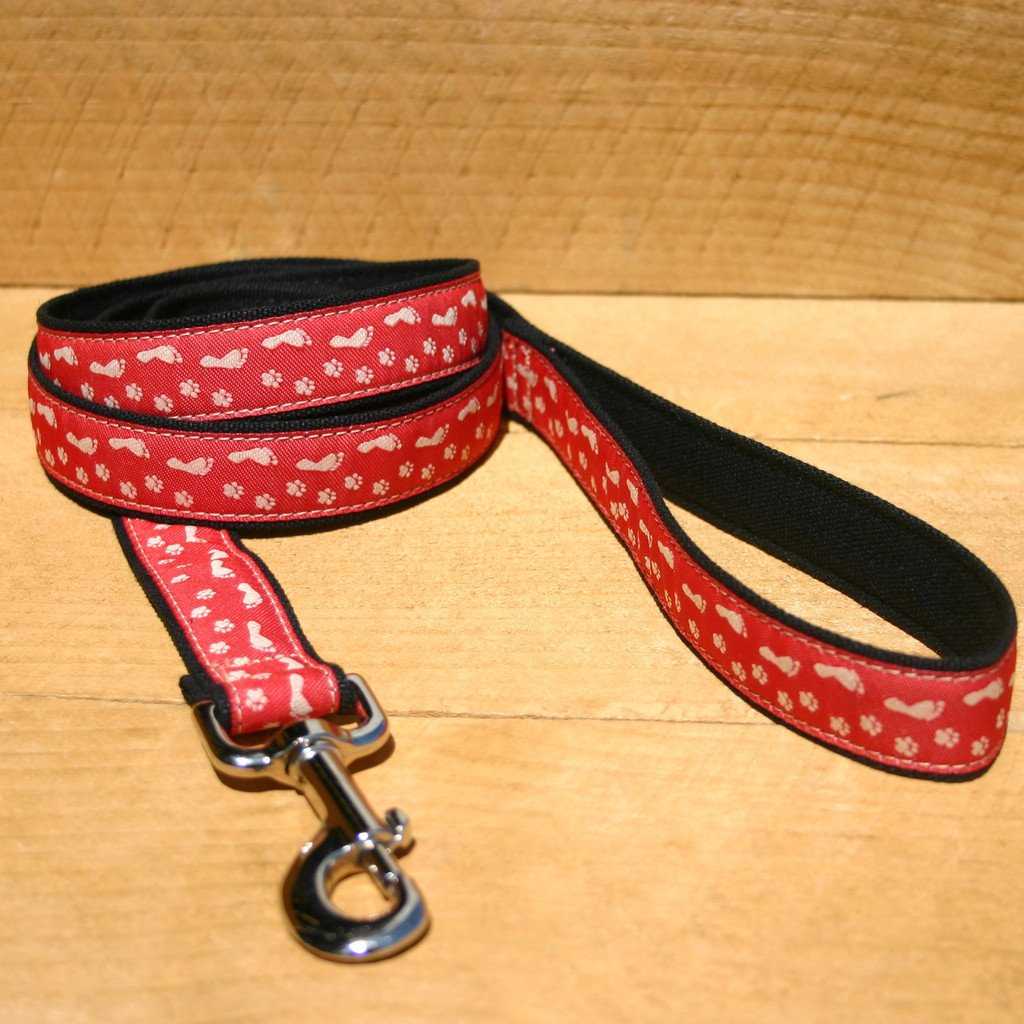 Hemp Dog Leash 6' BFF Red Standard Leash