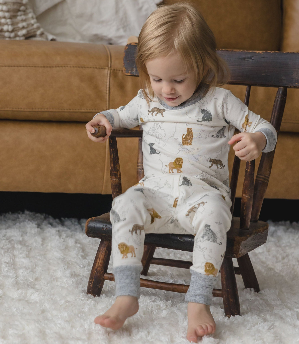 Big Cats 2 pc infant/toddler tight fitting PJ set - NEW for Spring 2025