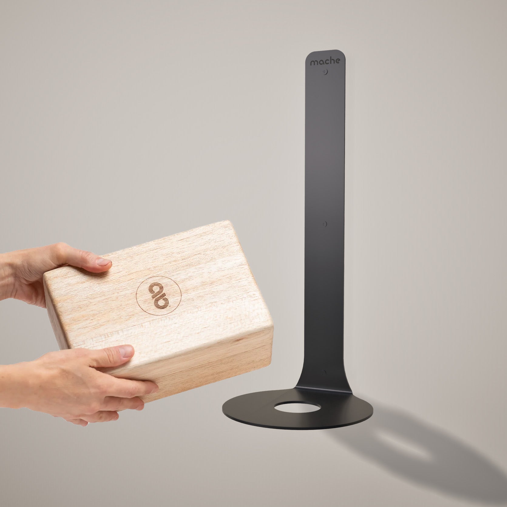 Yoga Block Wall Bracket | Black
