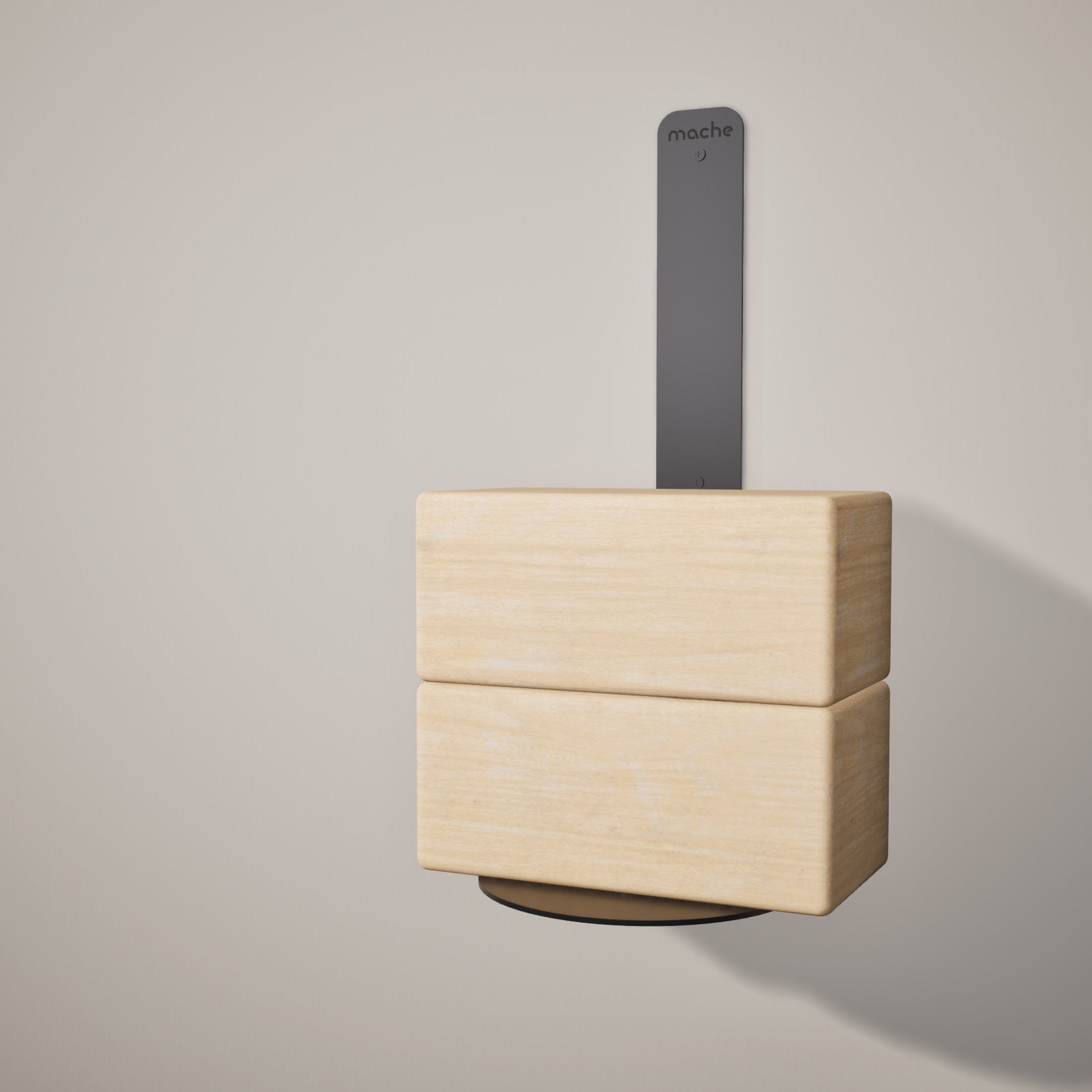 Yoga Block Wall Bracket | Black