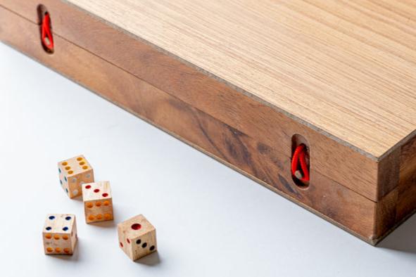Backgammon Mangowood Game Set