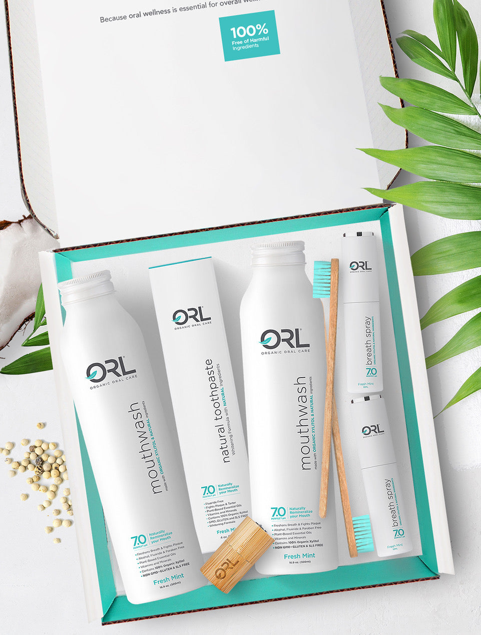 ORL 60-Day Natural Whitening Protection - Fresh Mint Complete Kit