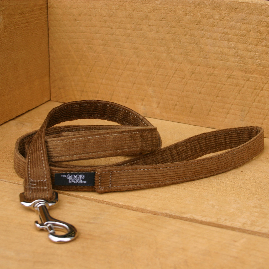 Hemp Dog Leash 6' Bronze Corduroy