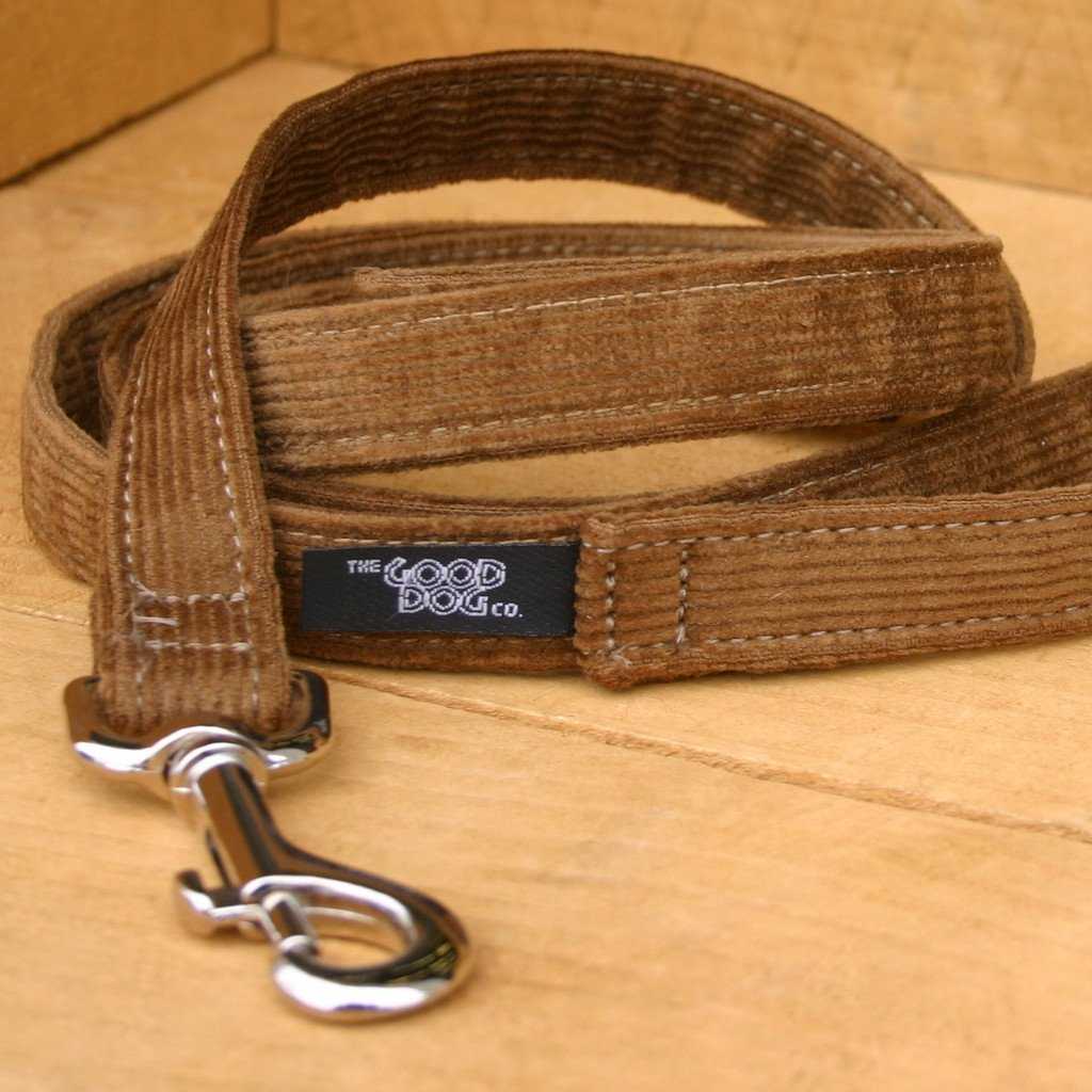 Hemp Dog Leash 6' Bronze Corduroy