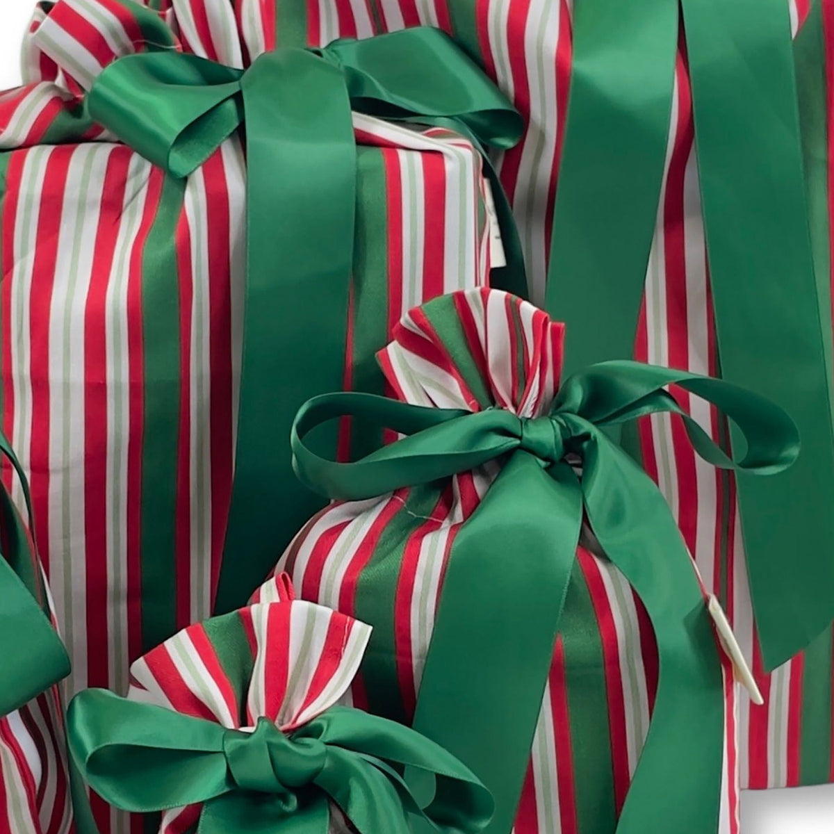 Scandi Julrander Reusable Gift Bag Set)