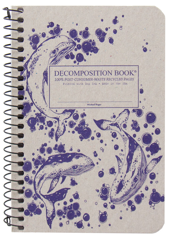Pocket Sized Ruled Spiral Decomposition Notebook