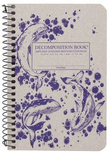Pocket Sized Ruled Spiral Decomposition Notebook