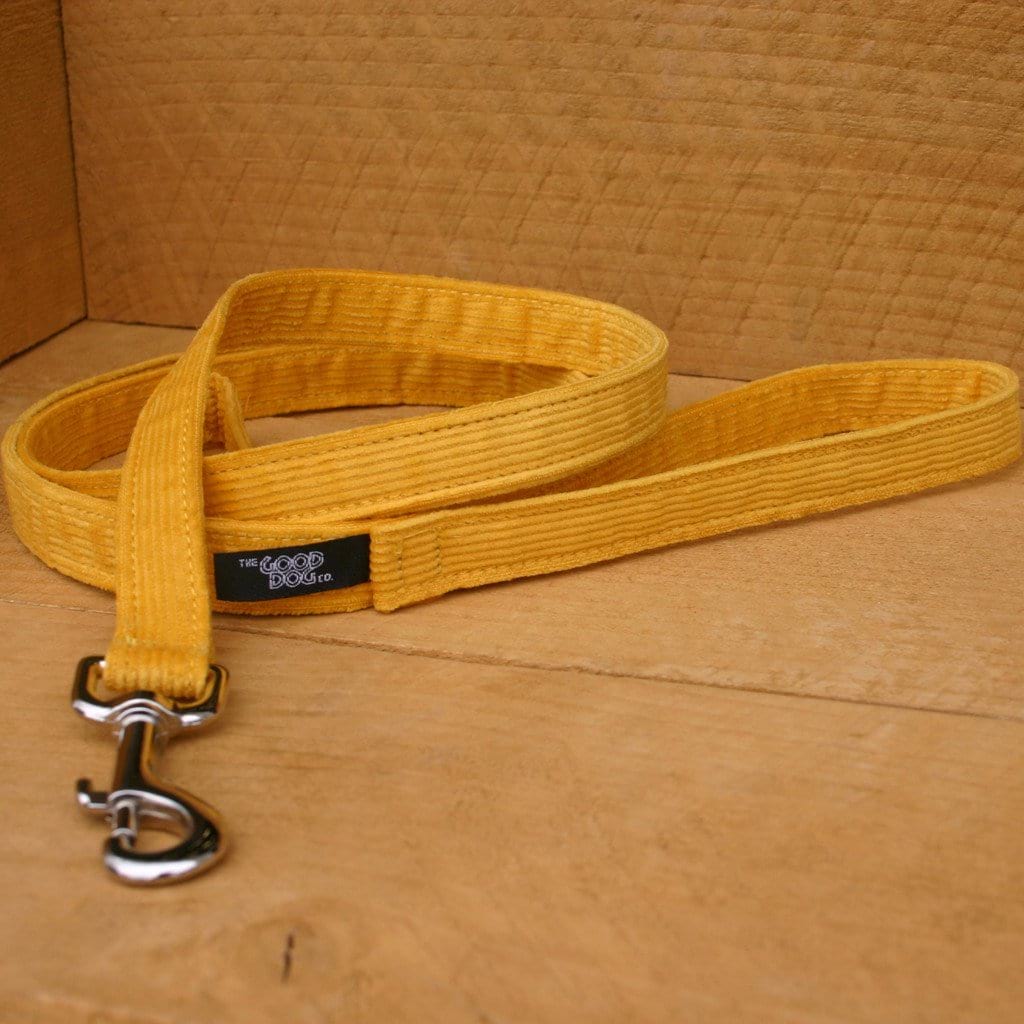 Hemp Dog Leash 6' Marigold Corduroy