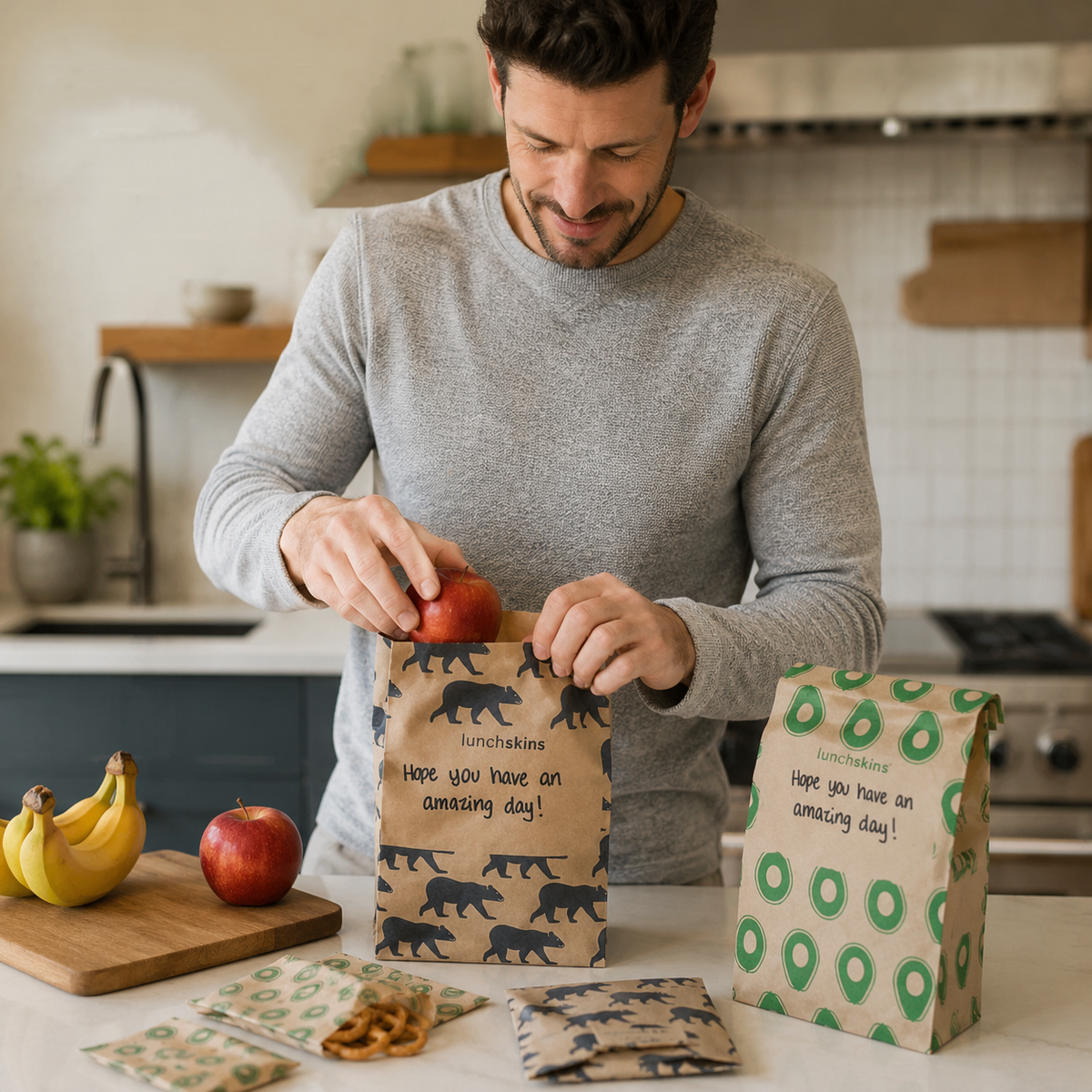 Recyclable Paper Lunch Sacs Variety Pack