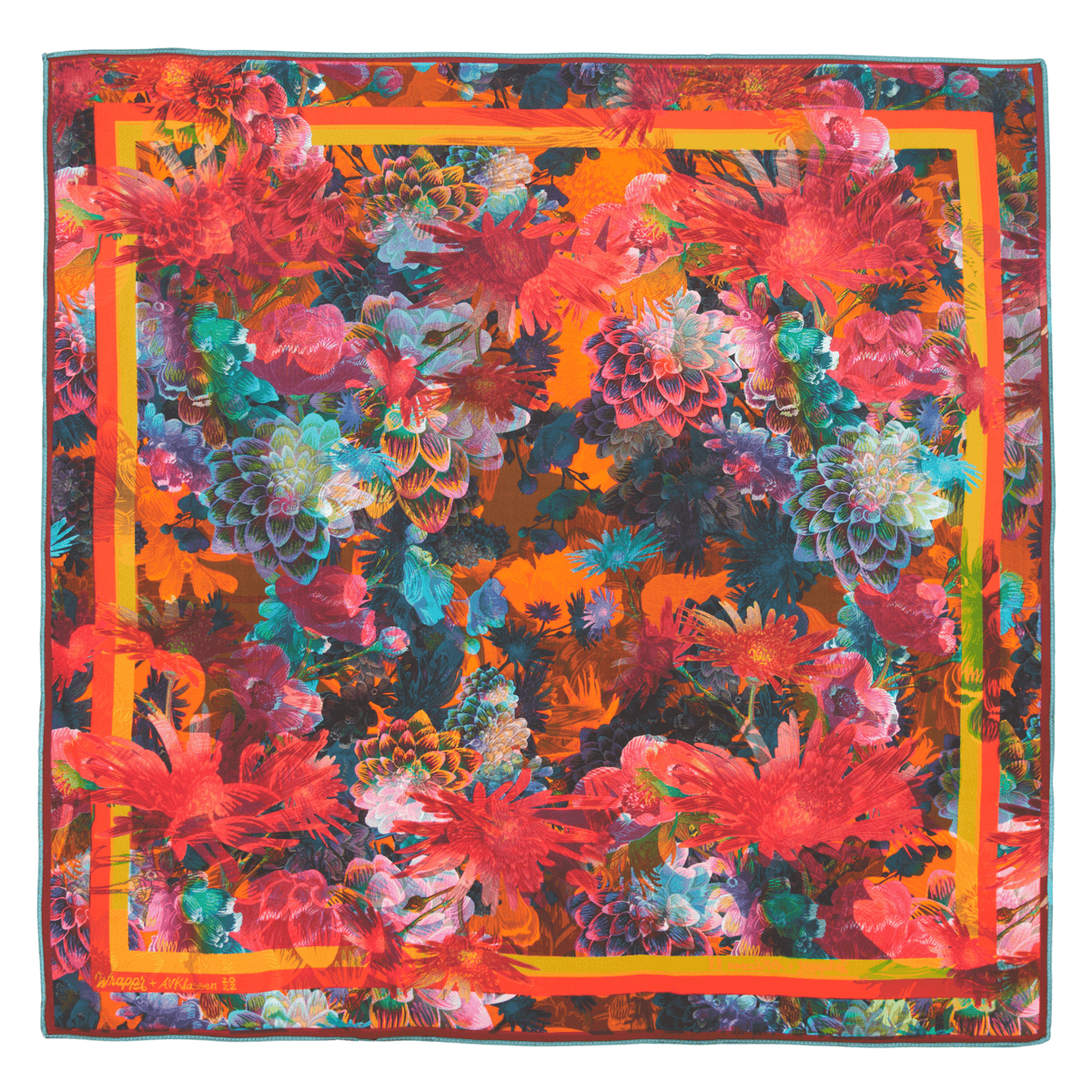 Daisy - 28" Mulberry Silk Furoshiki Gift Wrap by Adam Klassen