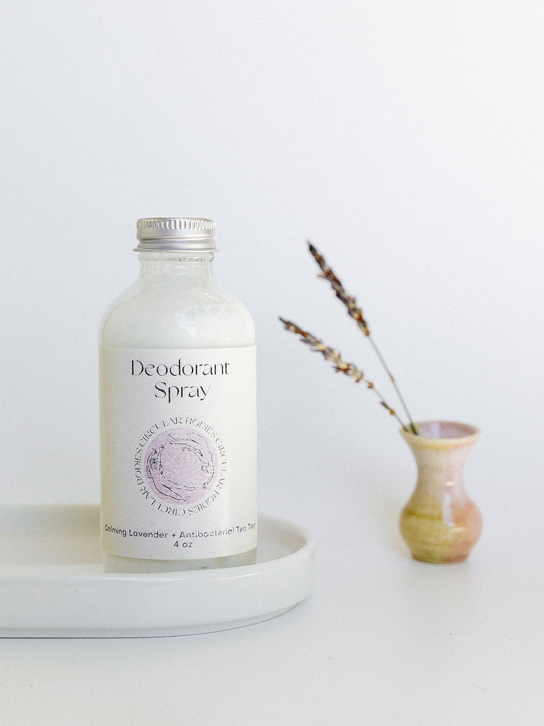 Spray Deodorant - Baking Soda Free Deodorant, All Natural, Sensitive Skin, Refillable, 4 oz.