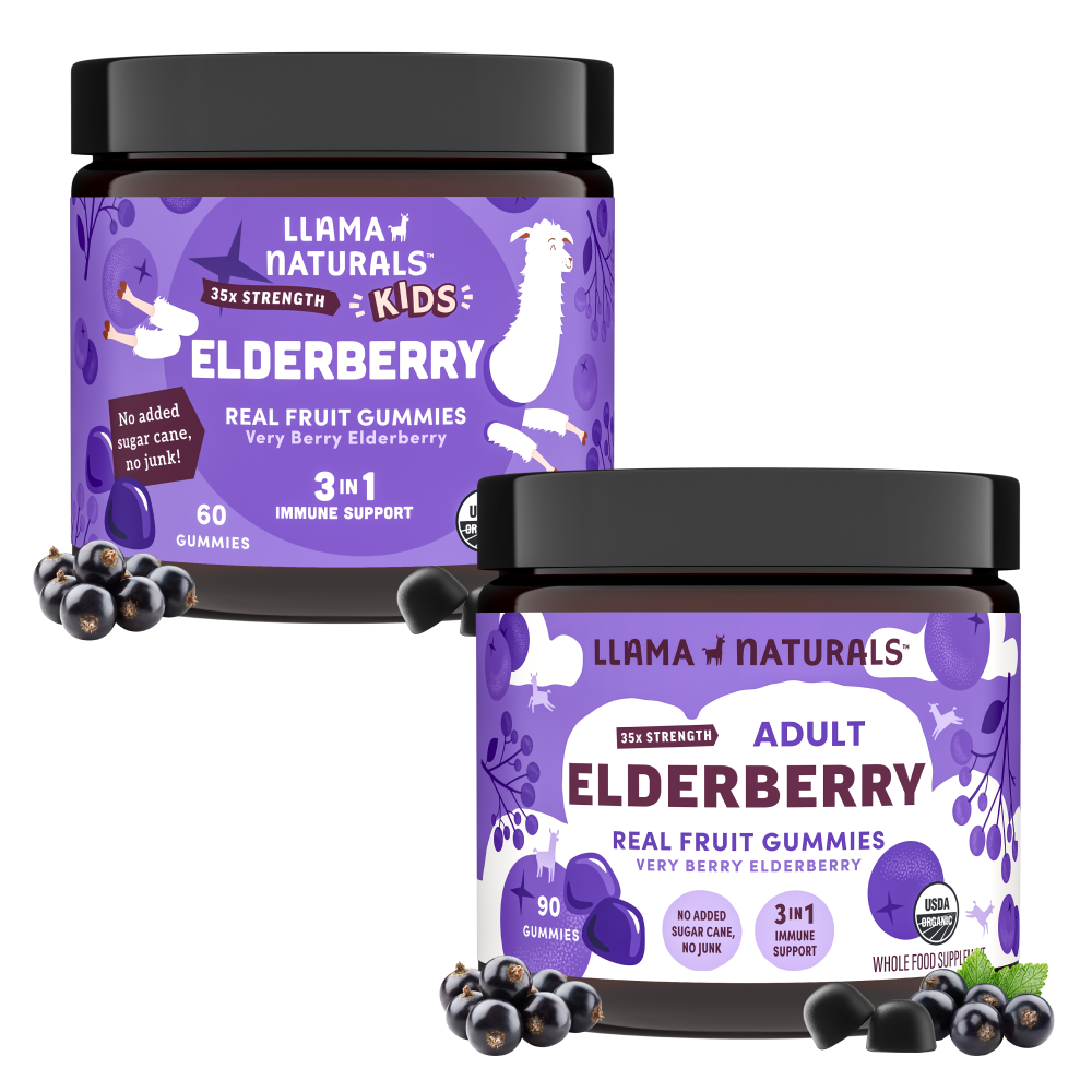 Family Immune Support Bundle - Kids + Adult Elderberry Gummies