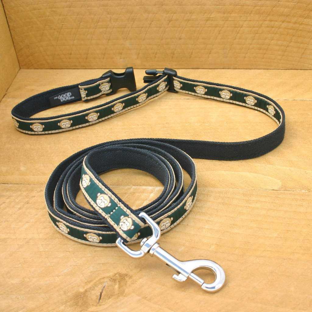 Hemp Dog Leash 6' Click n' Go with clasp Emerald Monkey