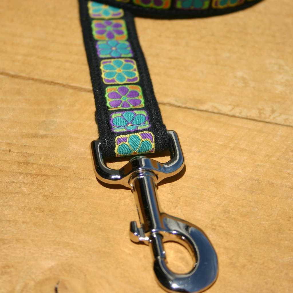 Hemp Dog Leash 6' Flowerama