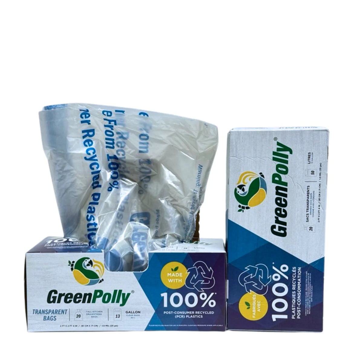 13 Gallon Kitchen Recycling Bags - 20ct